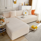 L Shape Couch Covers Stretch Slipcovers Furniture Protector with 1pcs Free Pillowcases - Ornate Home