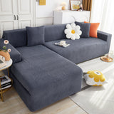 L Shape Couch Covers Stretch Slipcovers Furniture Protector with 1pcs Free Pillowcases - Ornate Home