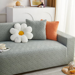 L Shape Sectional Sofa Cover Soft Stretch Furniture Protector Couch Slipcover with 1pcs Free Pillowcases - Ornate Home