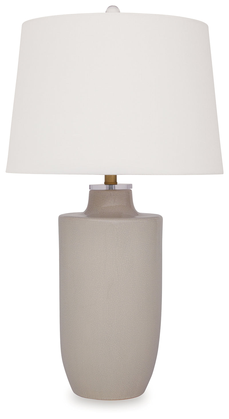 Cylener Off White Table Lamp - Ornate Home