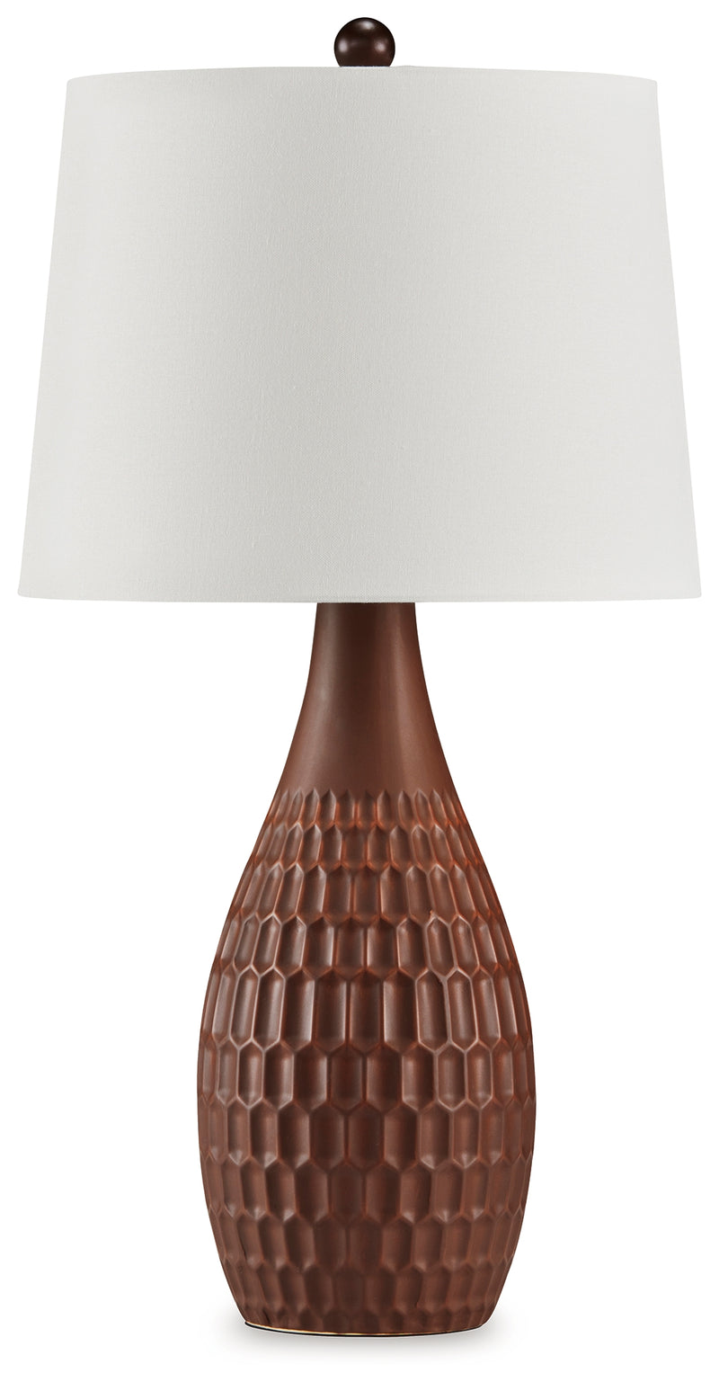 Cartford Brown Table Lamp (Set of 2) - Ornate Home