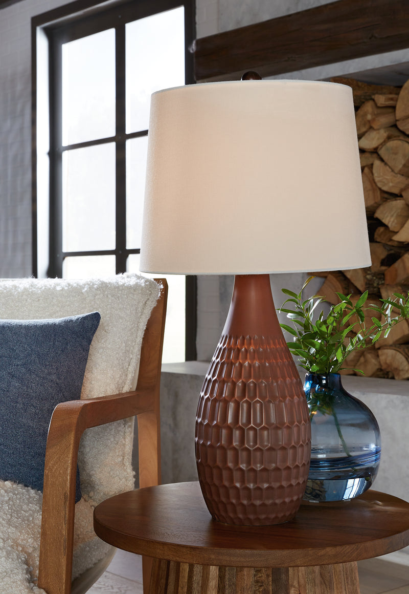 Cartford Brown Table Lamp (Set of 2) - Ornate Home