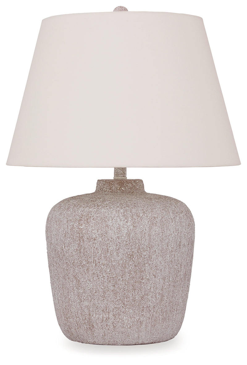 Danry Distressed Cream Table Lamp - Ornate Home