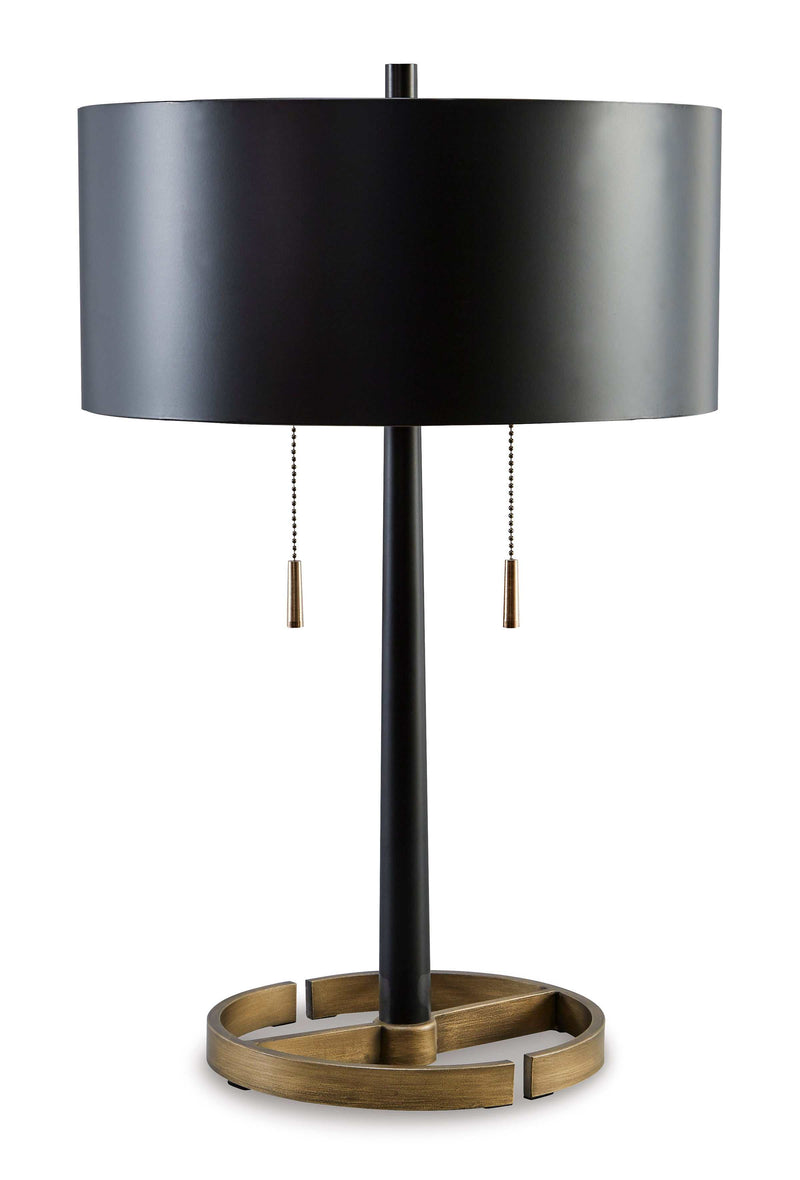 Amadell Black & Gold Finish Table Lamp - Ornate Home