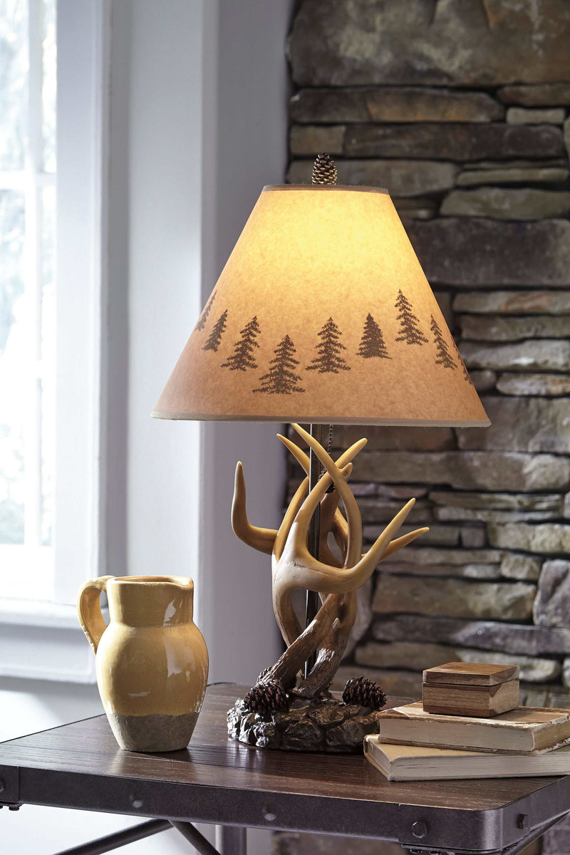 Derek Brown Rustic Table Lamp (Set of 2) - Ornate Home