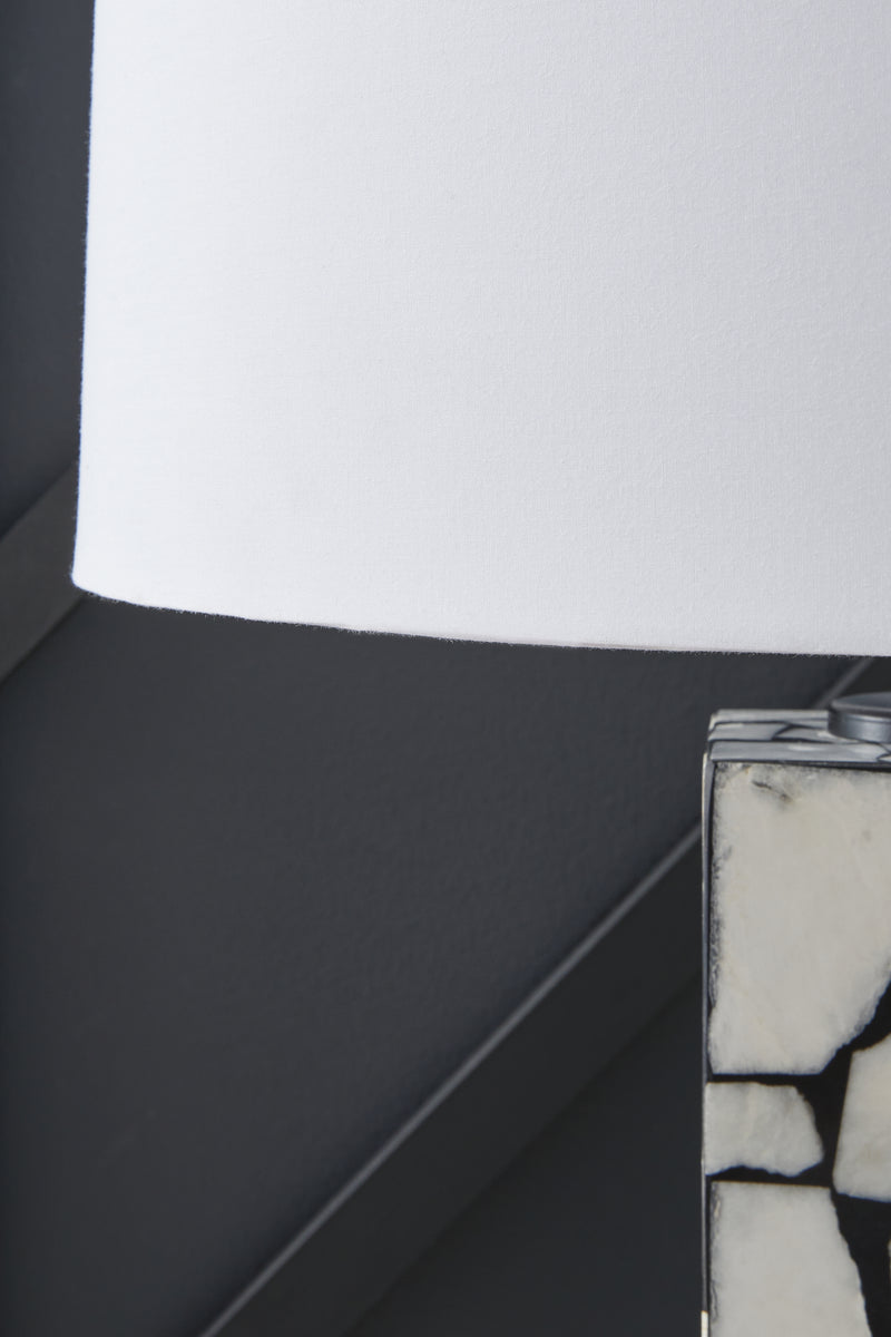 Macaria White/Black Table Lamp - Ornate Home