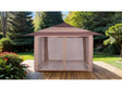 Genoa Brown Pop Up Gazebo 12' X12' - Ornate Home