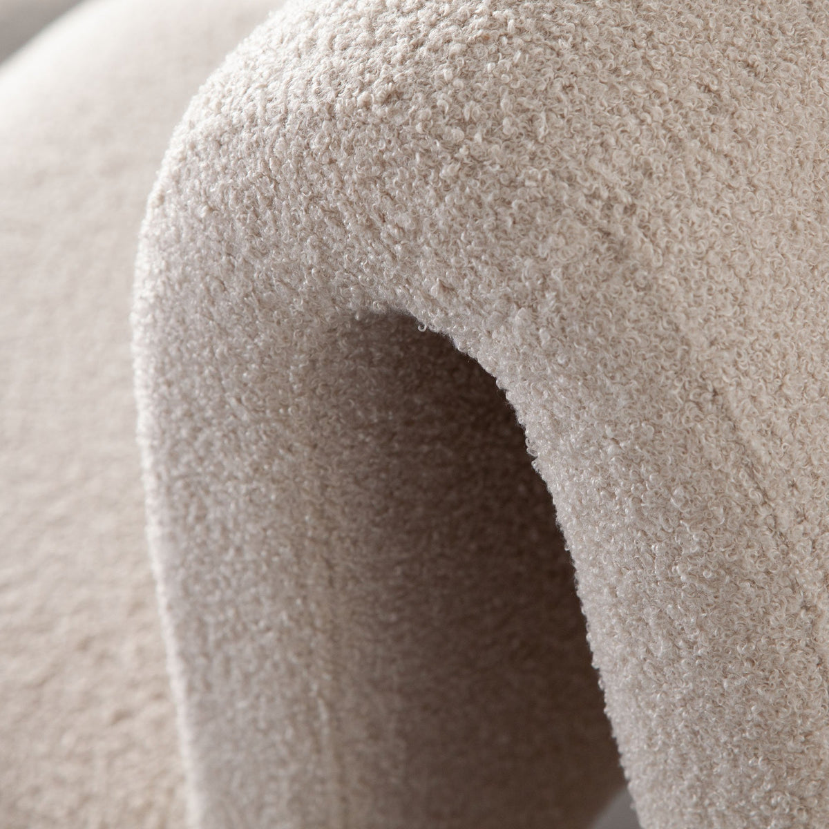 Lana Camel Looped Shearling Dining Chair - Ornate Home