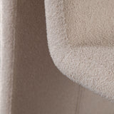 Lana Camel Looped Shearling Dining Chair - Ornate Home