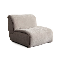 Leigh Dove Fabric Armless Chair - Ornate Home
