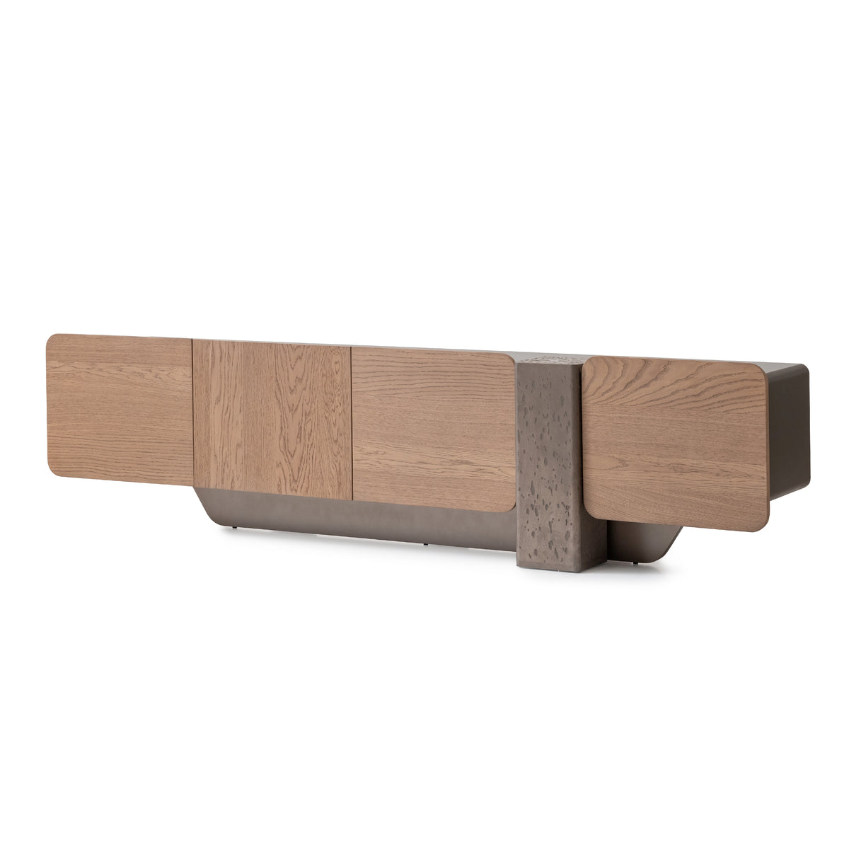 Bristol Point Saddle Brown Media Cabinet