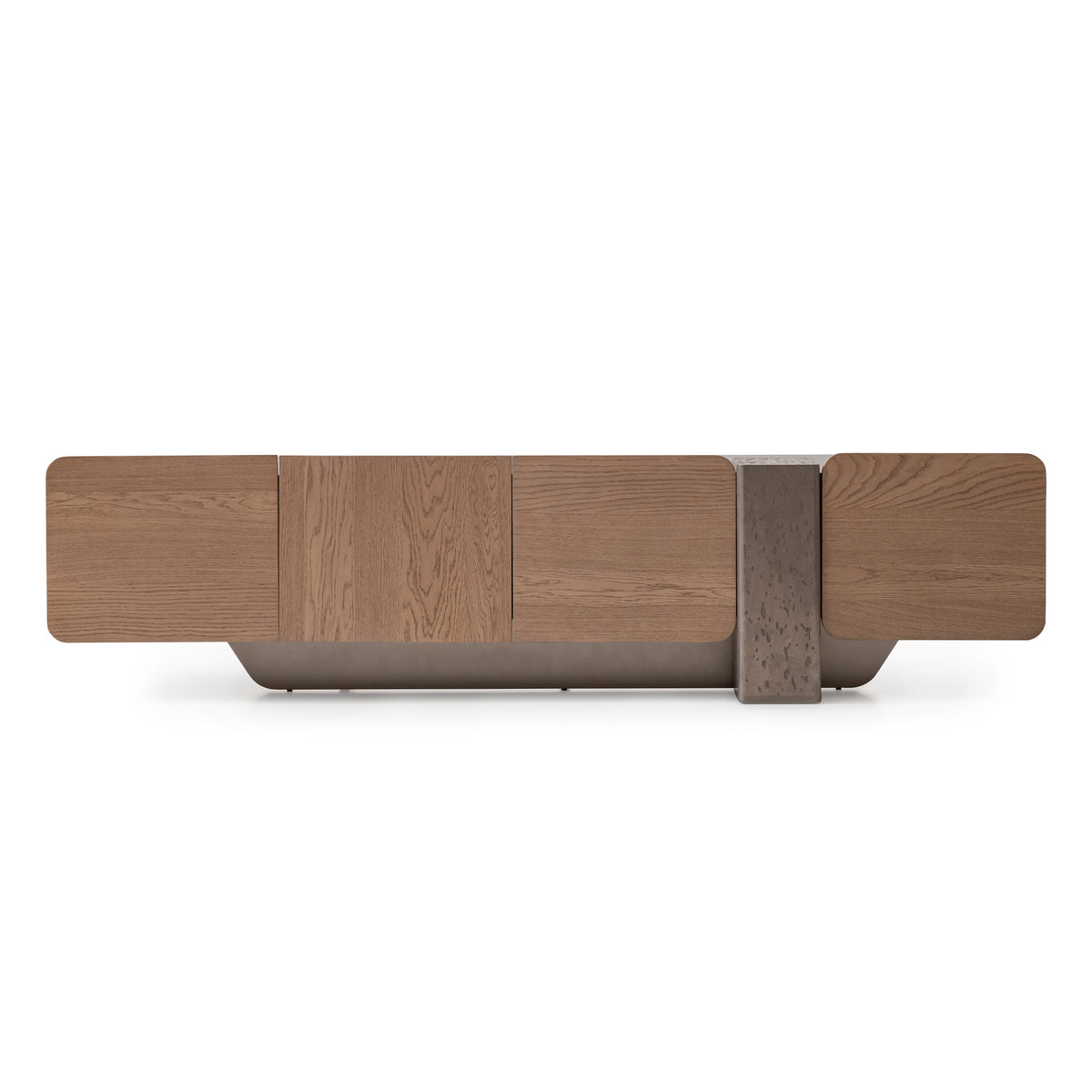 Bristol Point Saddle Brown Media Cabinet