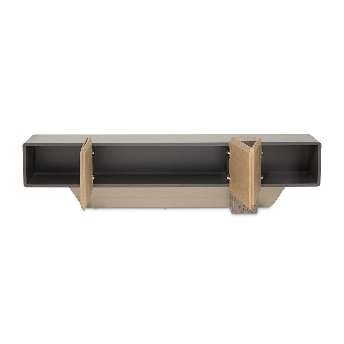 Bristol Point Saddle Brown Media Cabinet