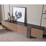 Bristol Point Saddle Brown Media Cabinet