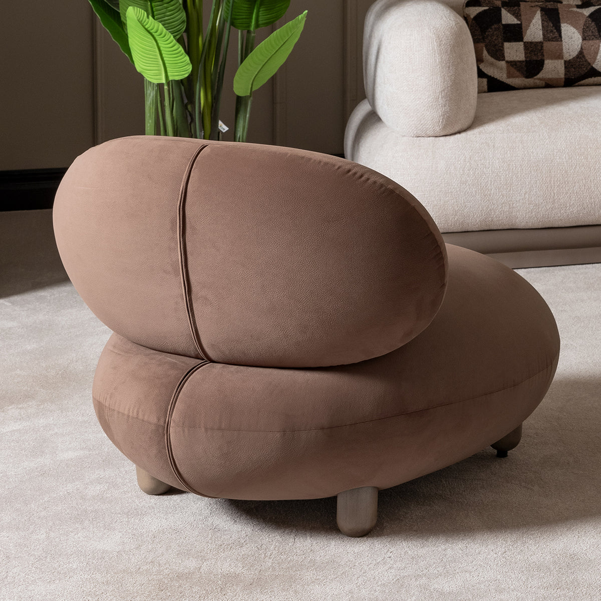 Bristol Point Saddle Brown Accent Chair