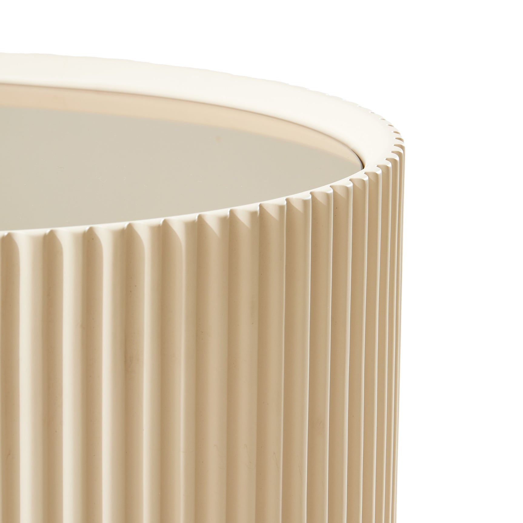 Lisbon Silken Matte Cream Console Table