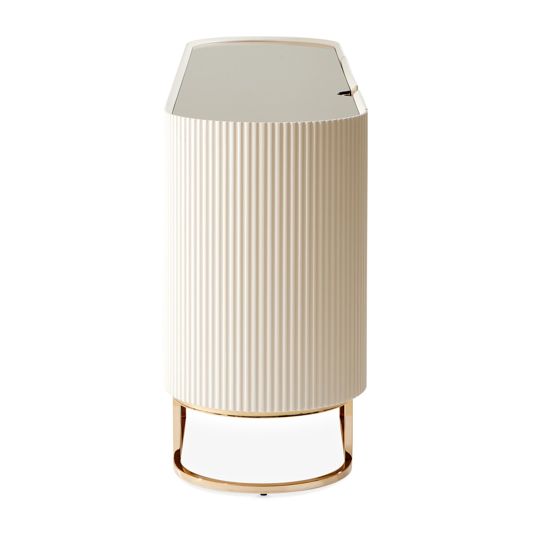 Lisbon Silken Matte Cream Console Table