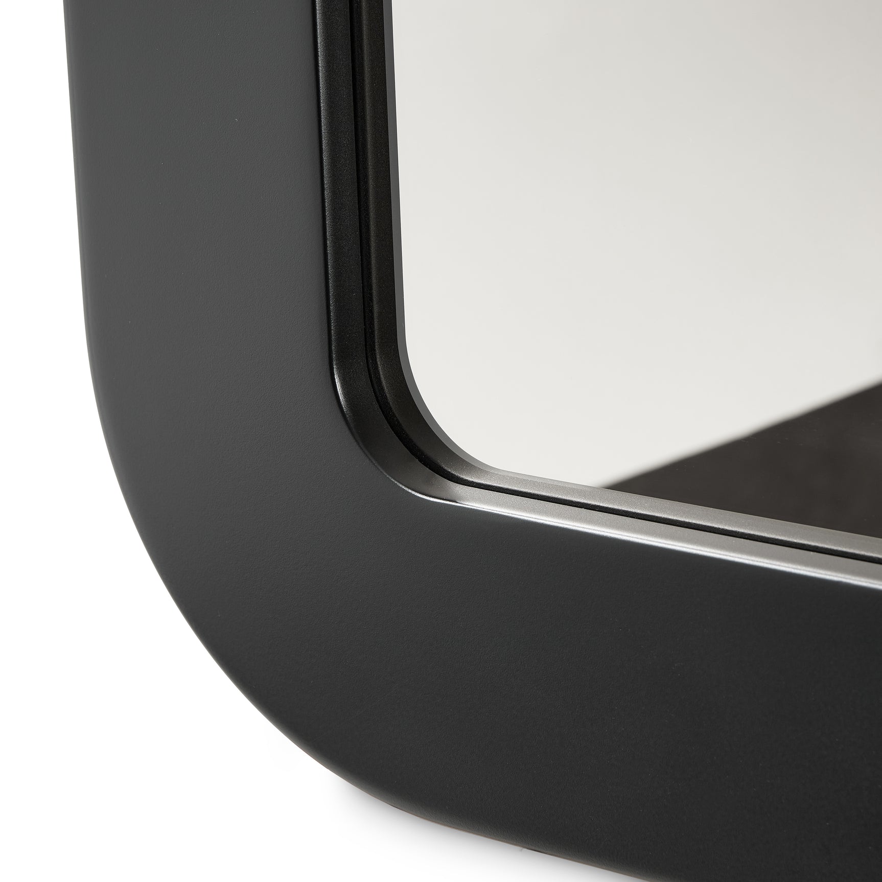 Lisbon Silken Matte Black Wall Mirror