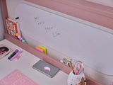 Linda Pink/White Study Desk With Top Module