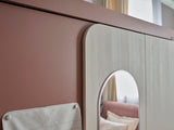 Linda Pink/White 3 Door Wardrobe