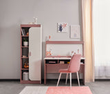 Linda Pink/White Study Desk With Top Module