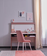 Linda Pink/White Study Desk With Top Module