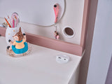 Linda Pink/White Study Desk With Top Module