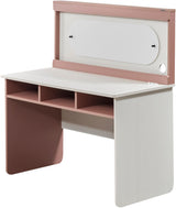 Linda Pink/White Study Desk With Top Module