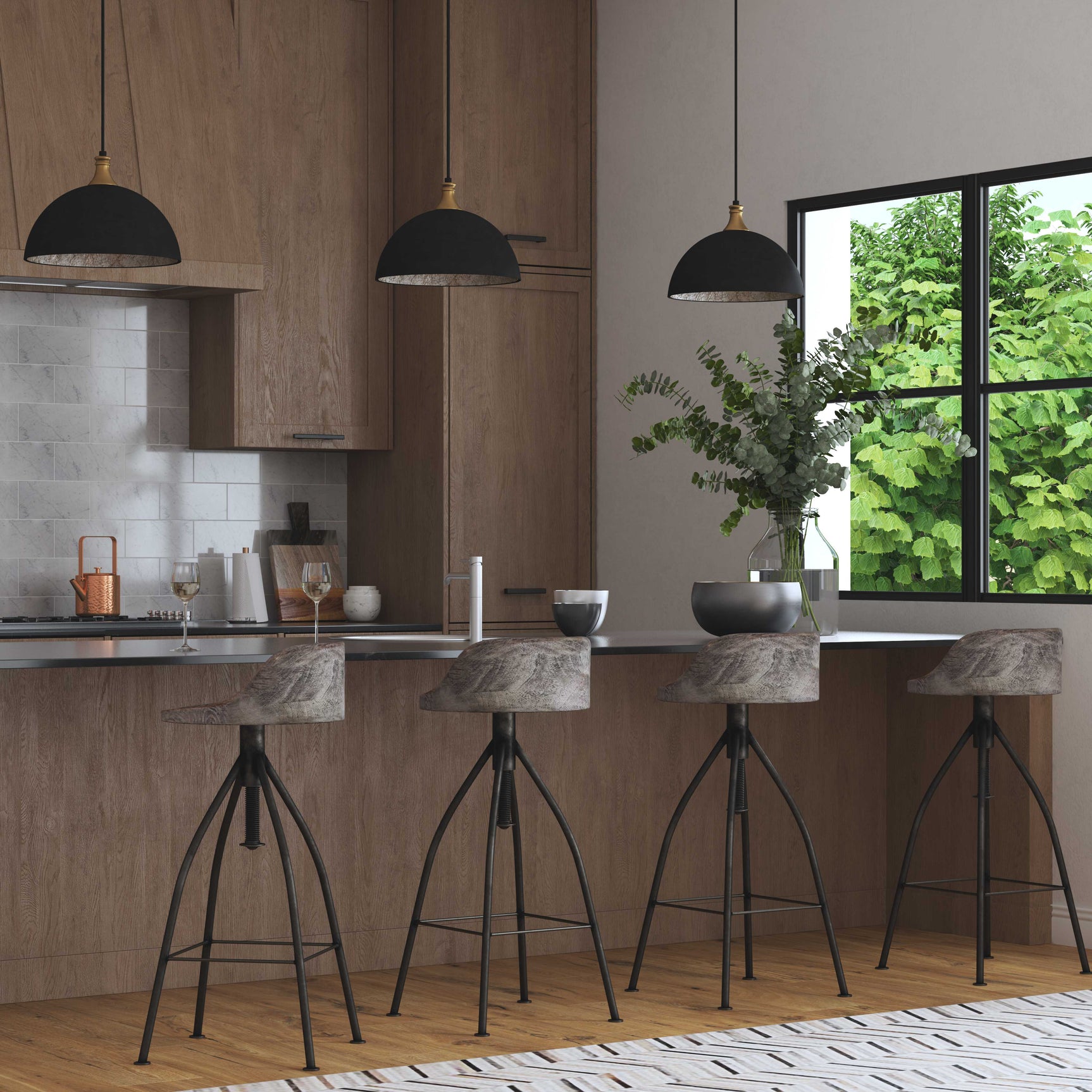 Placuna Bronze 1 Light Pendant
