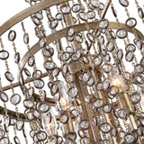 Valka Bronze 6 Light Crystal Chandelier