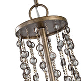 Valka Bronze 6 Light Crystal Chandelier