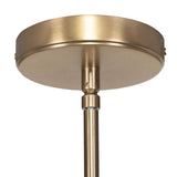 Bend Brass 1 Light Raffia Pendant