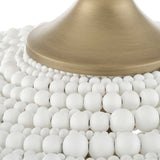 Biddeford White 5 Light Beaded Pendant