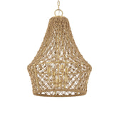 Macrame Gold 4 Light Rope Pendant