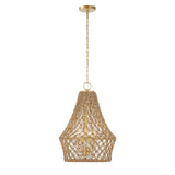 Macrame Gold 4 Light Rope Pendant