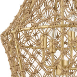 Macrame Gold 4 Light Rope Pendant