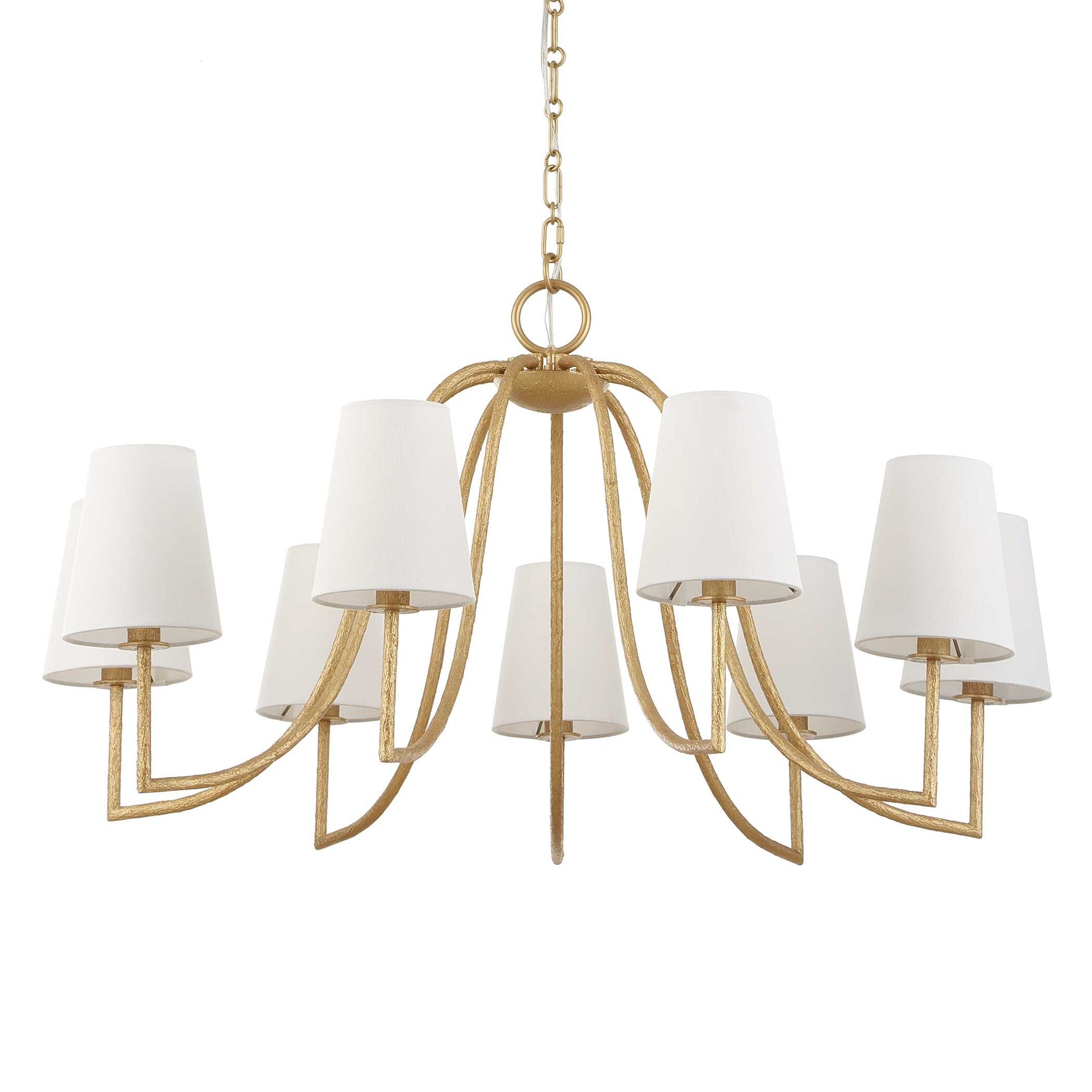 Seville Gold 9 Light Chandelier
