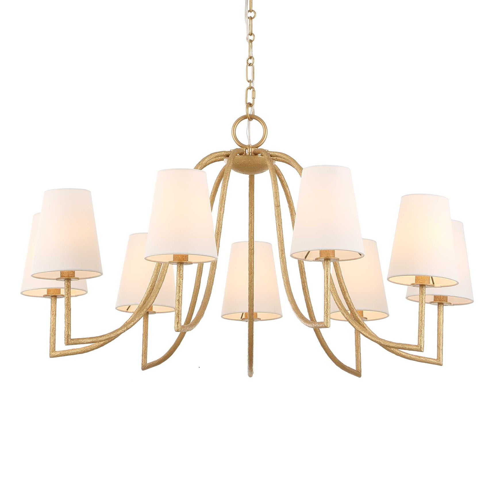 Seville Gold 9 Light Chandelier