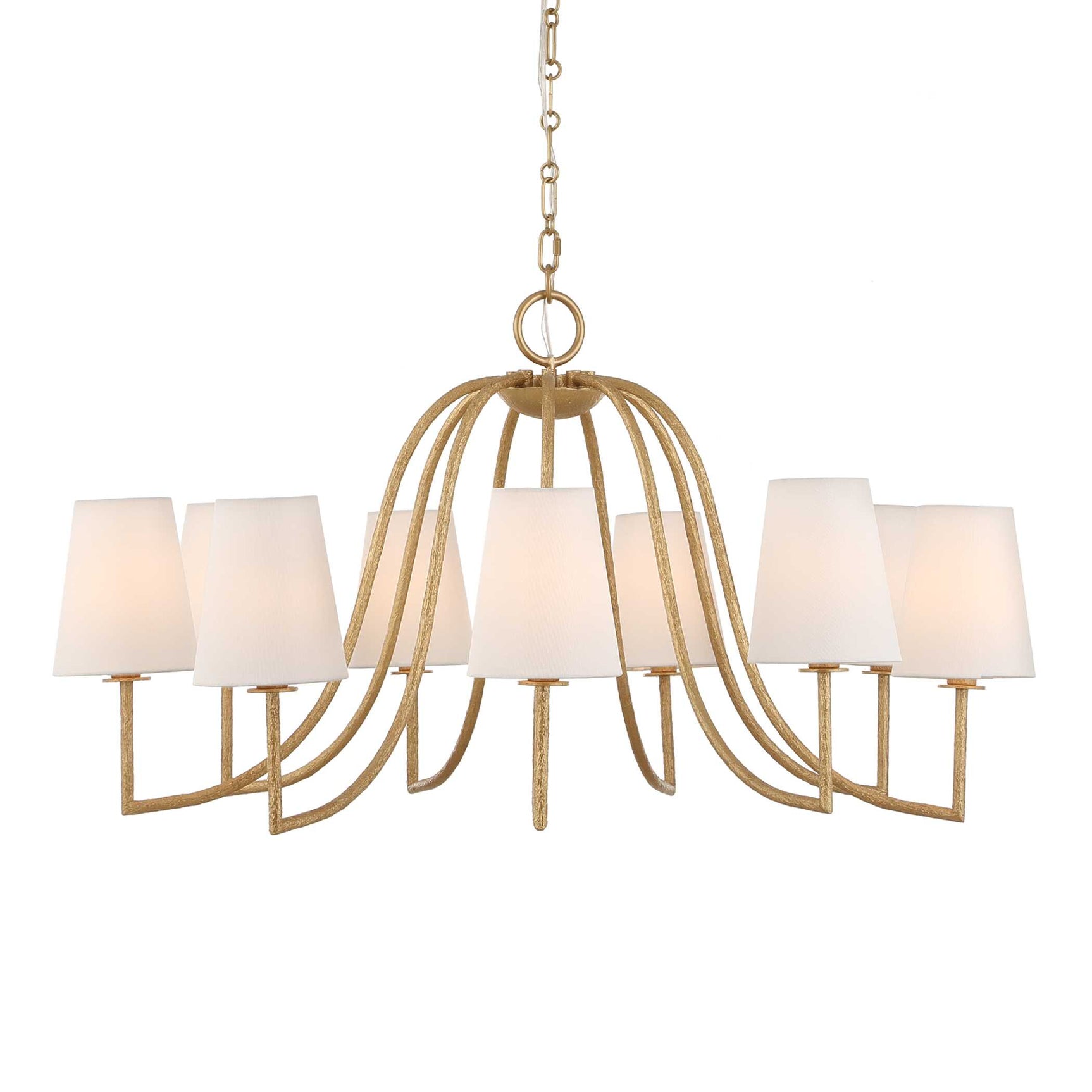 Seville Gold 9 Light Chandelier