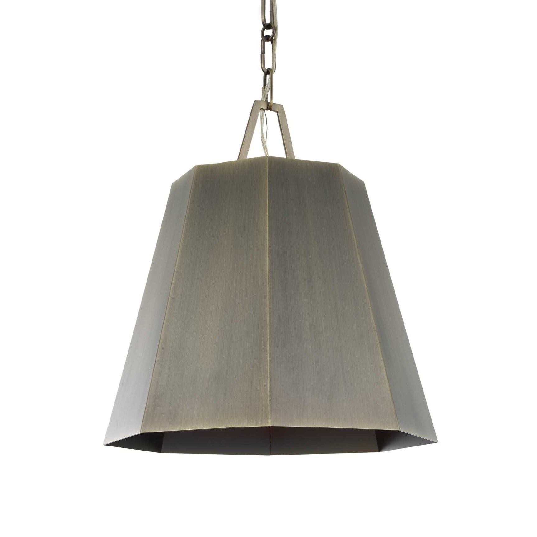 Granada Brass 1 Light Hexagon Pendant