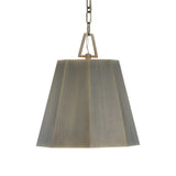 Granada Brass 1 Light Hexagon Pendant