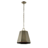 Granada Brass 1 Light Hexagon Pendant
