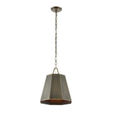 Granada Brass 1 Light Hexagon Pendant