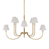 Poppins Brass 8 Light Chandelier