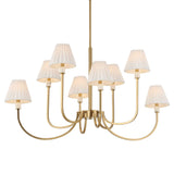 Poppins Brass 8 Light Chandelier