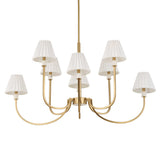 Poppins Brass 8 Light Chandelier
