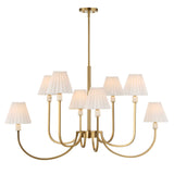 Poppins Brass 8 Light Chandelier