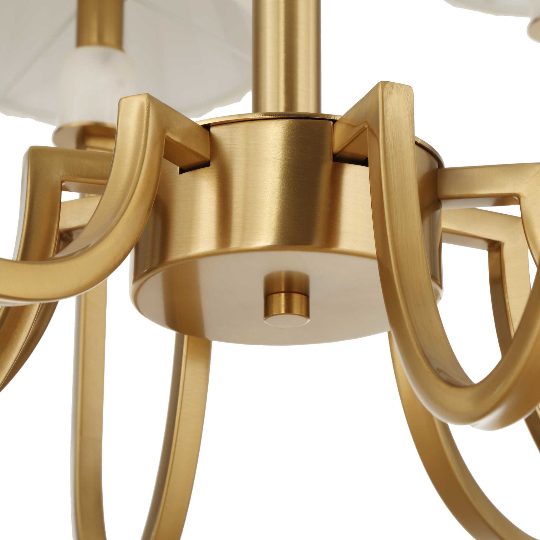 Poppins Brass 8 Light Chandelier