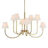 Poppins Brass 8 Light Chandelier