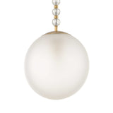 Ripple Frost 1 Light Glass Pendant